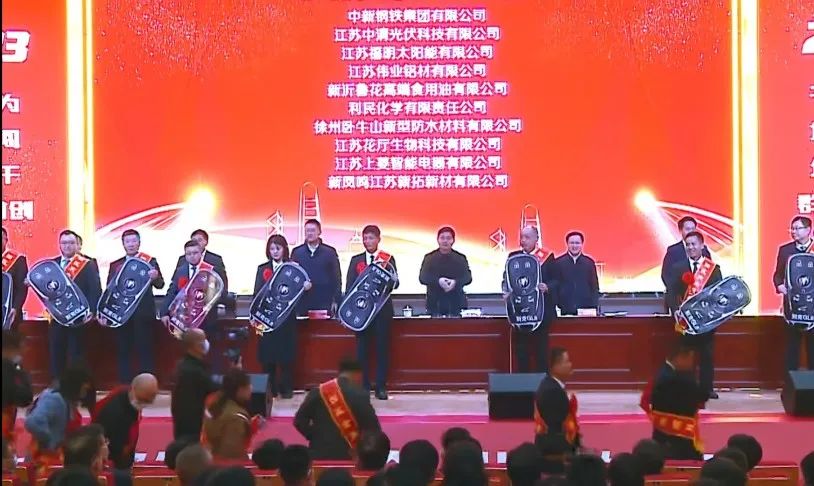 江苏优德88喜获新沂经开区“突出孝顺”“金牌项目”双项声誉